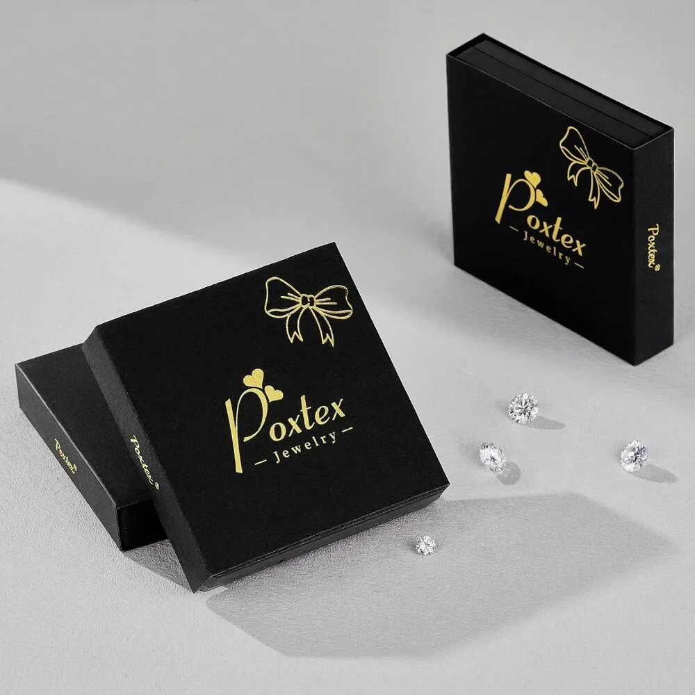Gold Plated Stud Huggie Earrings Stack for Women Trendy, 3 Pairs Small Cute Hoop